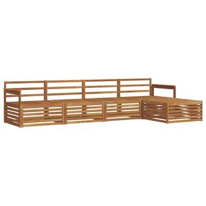 vidaXL Conjunto de Sof&aacute;s para Exterior 5 pcs Natural