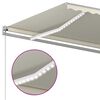 vidaXL Toldo automático com LED e sensor de vento 6x3 m cor creme