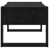 vidaXL Mesa de centro com armazenamento Carvalho Preto 92 x 53 x 45 cm