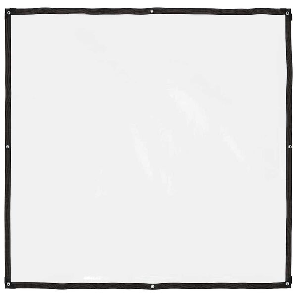 vidaXL Lona transparente com ilhós 2x2 m Polietileno