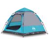 vidaXL Tenda de campismo cabana para 4 pessoas liberta&ccedil;&atilde;o r&aacute;pida azul