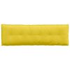 vidaXL Travesseiro para Costas Amarelo Claro 160 x 19 x 50 cm tecido