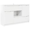 vidaXL Buffet Branco Brilhante 100 x 30 x 65,6 Derivados de Madeira