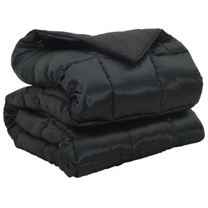 vidaXL Edredom de Inverno 135 x 200 cm 450 gsm Preto