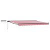 vidaXL Toldo Retr&aacute;til El&eacute;trico Vermelho, Branco, Antracite 5 x 3 m