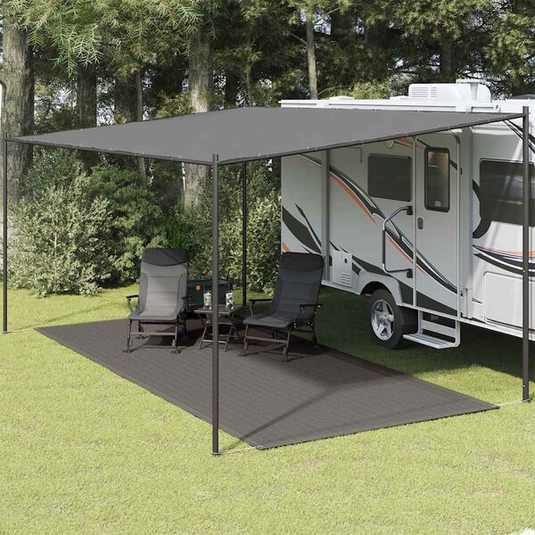 vidaXL Tapete de campismo para tenda 250x500 cm antracite