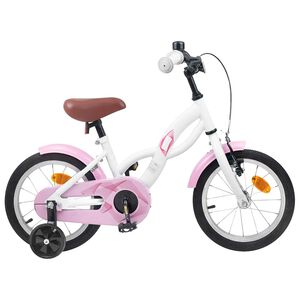 vidaXL Bicicleta Infantil 12 Polegadas para 2-4 anos Branco