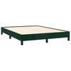 vidaXL Estrutura de cama sem colch&atilde;o 140x200 cm veludo verde-escuro