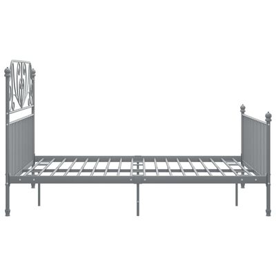 vidaXL Estrutura de cama metal 160x200 cm cinzento