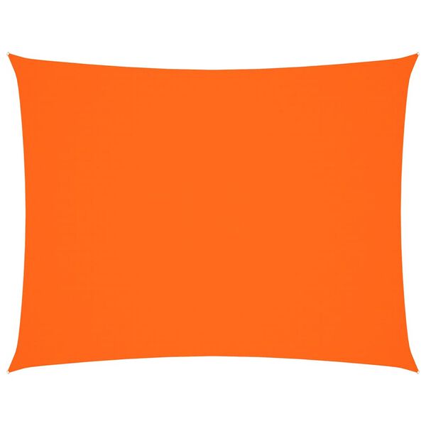 vidaXL Para-sol estilo vela tecido oxford retangular 5x7 m laranja