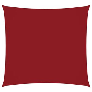vidaXL Para-sol estilo vela tecido oxford quadrado 2x2 m vermelho