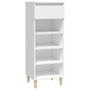vidaXL Sapateira 40x36x105 cm derivados de madeira branco