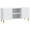 vidaXL Gabinete para TV 102 x 34,5 x 50 cm Branco Derivados de Madeira
