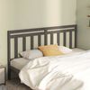 vidaXL Cabeceira de cama 206x4x100 cm pinho maci&ccedil;o cinzento