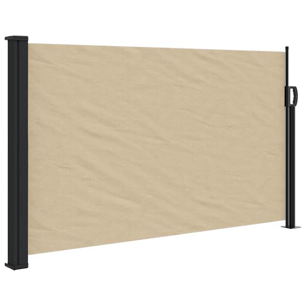 vidaXL Toldo lateral retr&aacute;til 120x500 cm bege