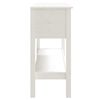 vidaXL Mesa consola 100x35x75 cm pinho maci&ccedil;o branco