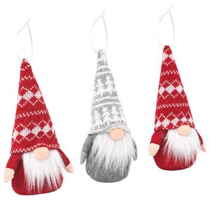 vidaXL Conjunto de gnomos sentados 3 unid. Vermelho e Cinza 10 x 18 cm