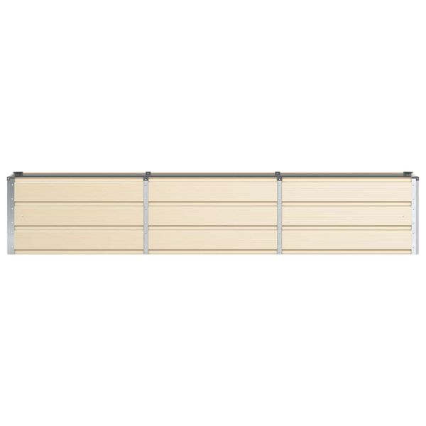 vidaXL Floreira Ivory 240 x 40 x 45 cm A&ccedil;o