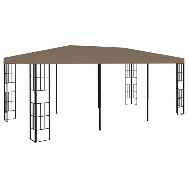 vidaXL Gazebo 6x3 m cinzento-acastanhado