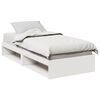 vidaXL Cama dia sem colch&atilde;o branco 100x200 cm pinho de madeira maci&ccedil;a