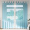 vidaXL Cortinas de voile com la&ccedil;os 2 pcs turquesa 140x225 cm