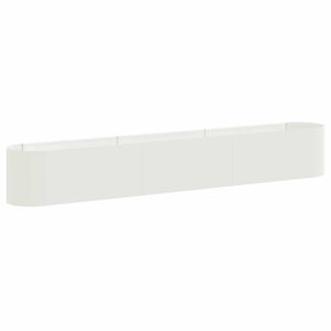 vidaXL Cama de Jardim Elevada Branco 280 x 40 x 40 cm