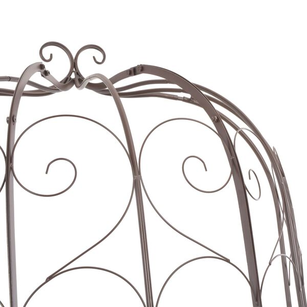 vidaXL Banco de jardim 95 cm ferro antigo castanho