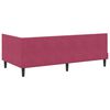 vidaXL Estrutura de Cama de Canto Vinho Vermelho 90 cm x 200 cm Veludo