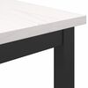 vidaXL mesa Branco 100 x 40 x 101 cm Madeira de Engenharia e A&ccedil;o