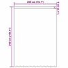 vidaXL Cortina de Renda com cortinas Floral Branco 260x200cm Poli&eacute;ster