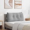 vidaXL Travesseiro para Costas Cinza Nuvem 100 x 24 x 50 cm tecido