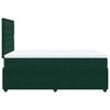 vidaXL Cama boxspring com colch&atilde;o 120x200 cm veludo verde-escuro