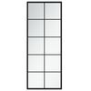 vidaXL Espelho de parede 100x40 cm metal preto
