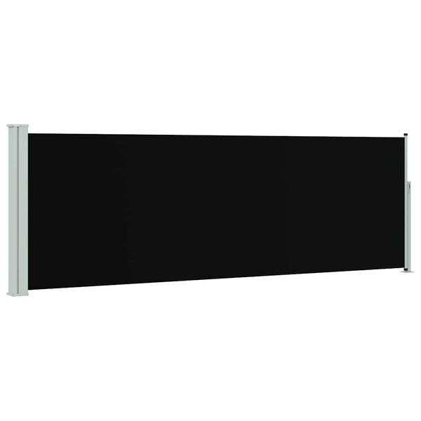 vidaXL Toldo lateral retr&aacute;til para p&aacute;tio 100x300 cm preto