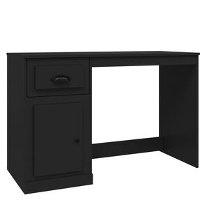 vidaXL Secret&aacute;ria c/ gaveta 115x50x75 cm derivados de madeira preto