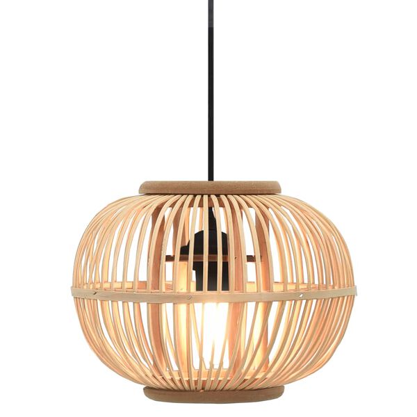 vidaXL Candeeiro suspenso globo 40 W 30x22 cm E27 salgueiro