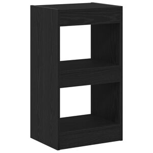 vidaXL Gabinete de Livros Carvalho Preto 40 x 30 x 71,5 cm