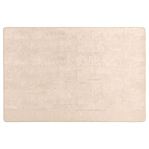 vidaXL Passadeira MARSA Creme 170 x 120 cm Poli&eacute;ster e PVC