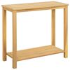 vidaXL Mesa Console de Jardim Ac&aacute;cia clara 80 x 35 x 75 cm