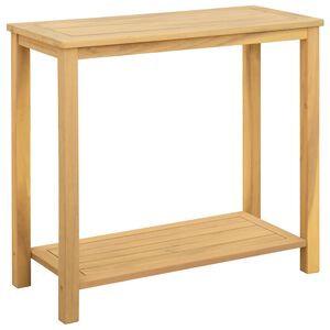 vidaXL Mesa consola para jardim 80x35x75 cm madeira de ac&aacute;cia maci&ccedil;a