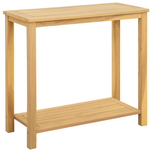 vidaXL Mesa Console de Jardim Ac&aacute;cia clara 80 x 35 x 75 cm