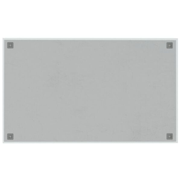 vidaXL Quadro magn&eacute;tico de parede 100x60 cm vidro temperado branco