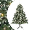 vidaXL &Aacute;rvore de Natal Artificial Verde 240 cm PVC, Pl&aacute;stico e A&ccedil;o