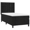 vidaXL Cama box spring c/ colch&atilde;o/LED 90x190 cm veludo preto