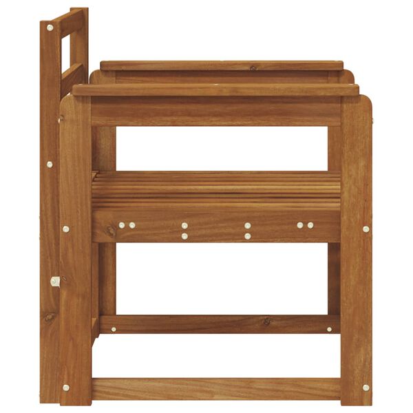 vidaXL Sof&aacute; exterior Madeira S&oacute;lida de Ac&aacute;cia Natural