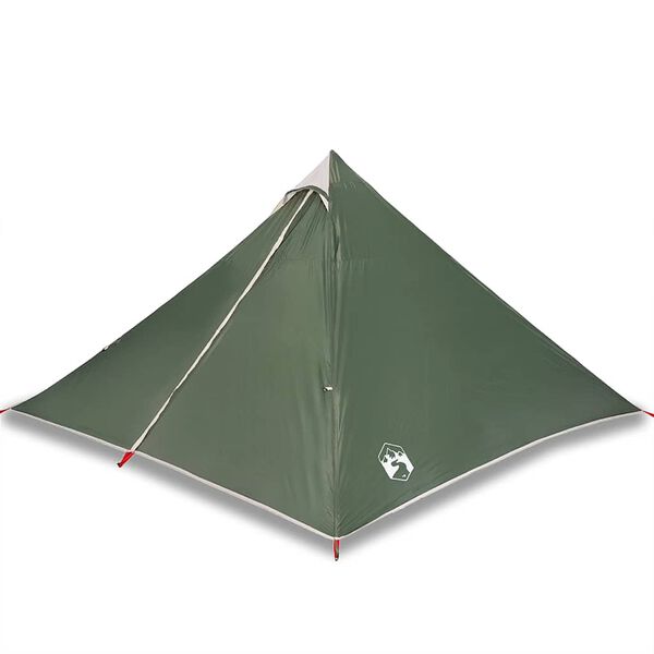 vidaXL Tenda familiar tipi para 7 pessoas impermeável verde