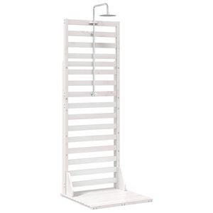 vidaXL Chuveiro Externo 225 cm Branco