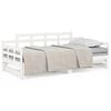 vidaXL Estrutura sof&aacute;-cama de puxar 2x(80x200) cm pinho maci&ccedil;o branco