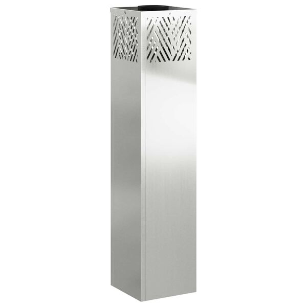 vidaXL Luz Solar LED de Caminho 2 pcs Prateado Galvanizado