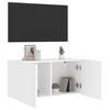 vidaXL M&oacute;vel de parede para TV 80x30x41 cm branco